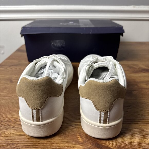 Men's Ben Sherman, Hampton Sneaker BSMHAMPV-1564 White/Tan SYNTHETIC Size 10.5 - Picture 4 of 8